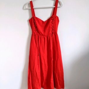 Reformation "Avery" Red Dress Red Size 4